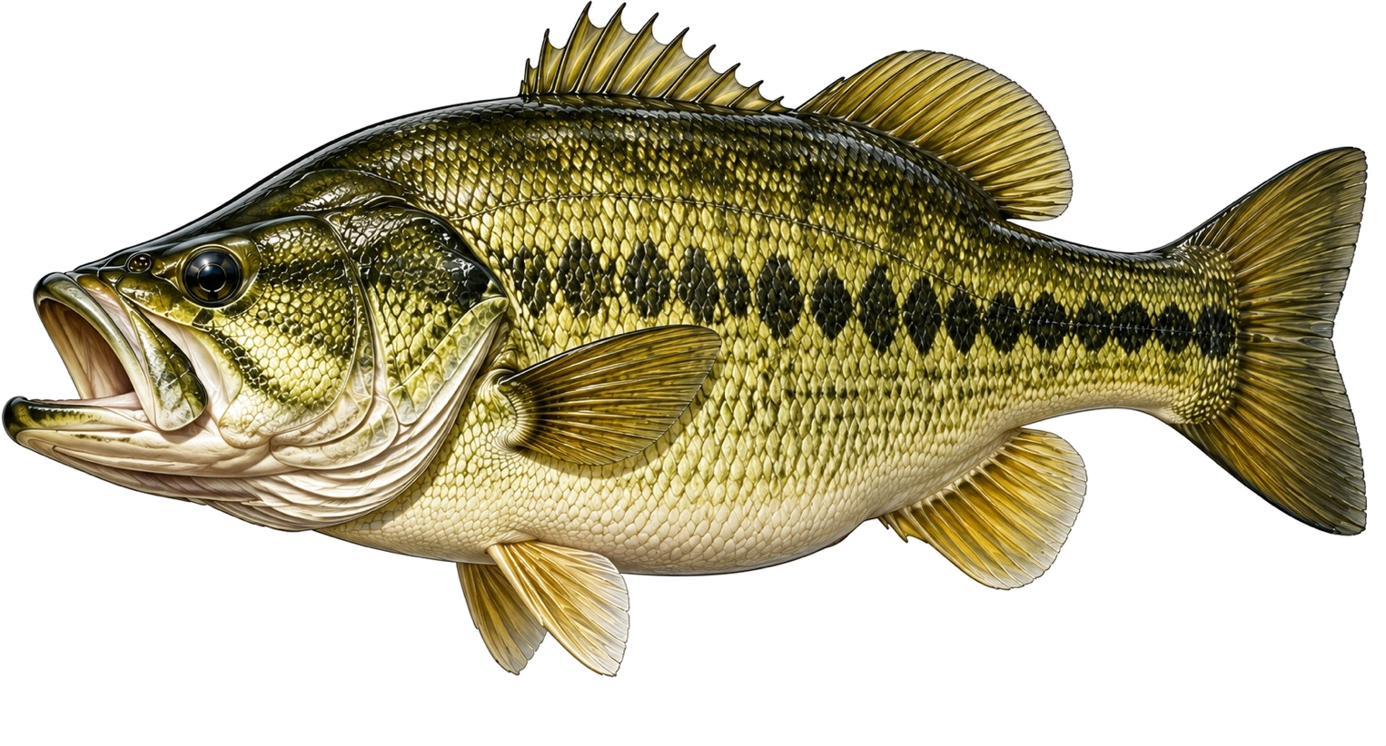 Lake Monkey artwork of Alabama Bass