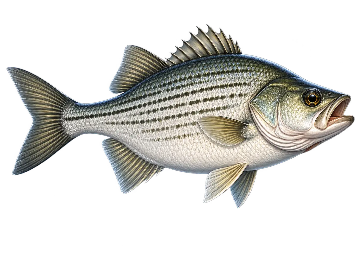 Lake Monkey artwork of White Bass
